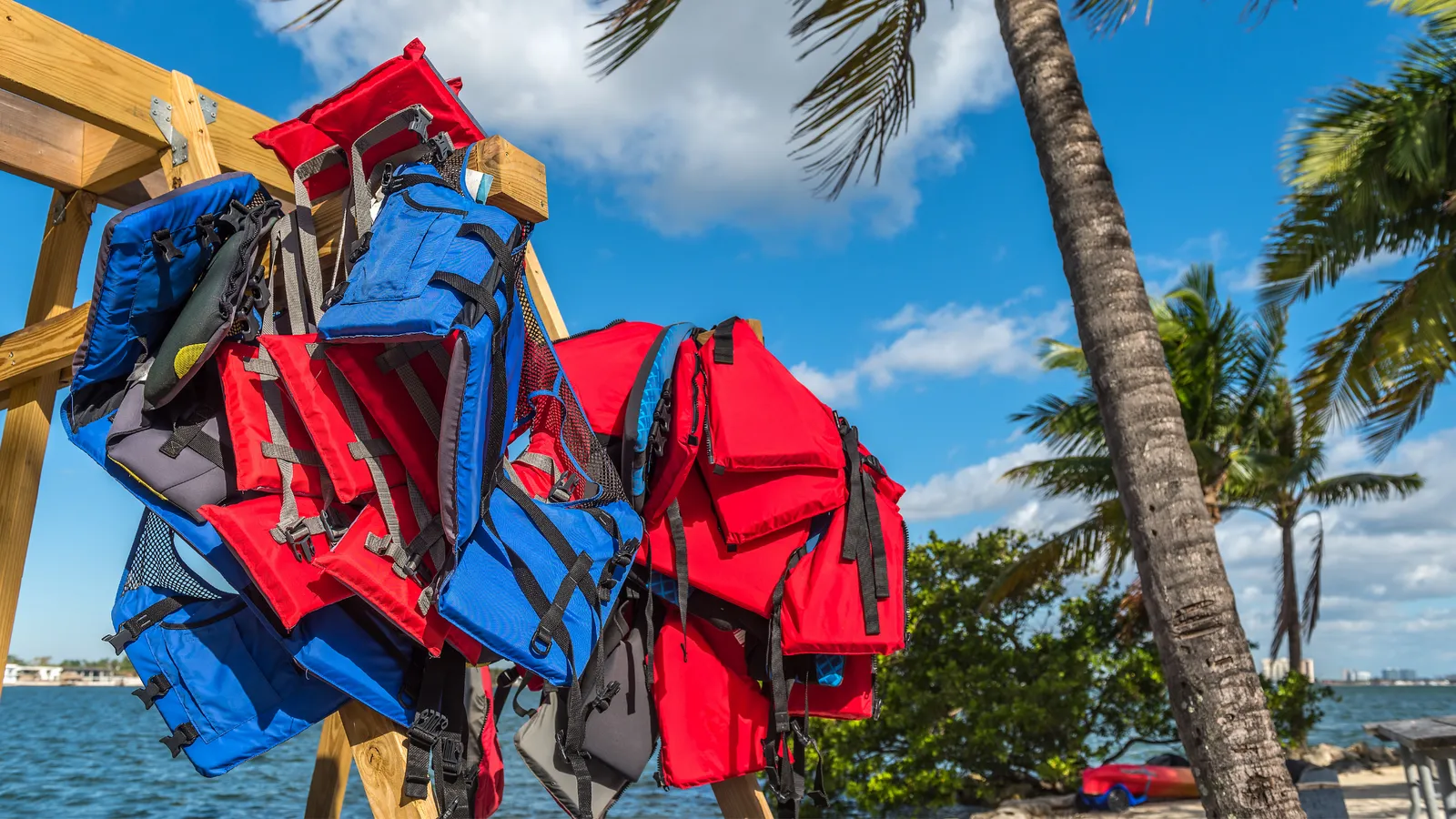 Different types of life jackets for paddle boarding