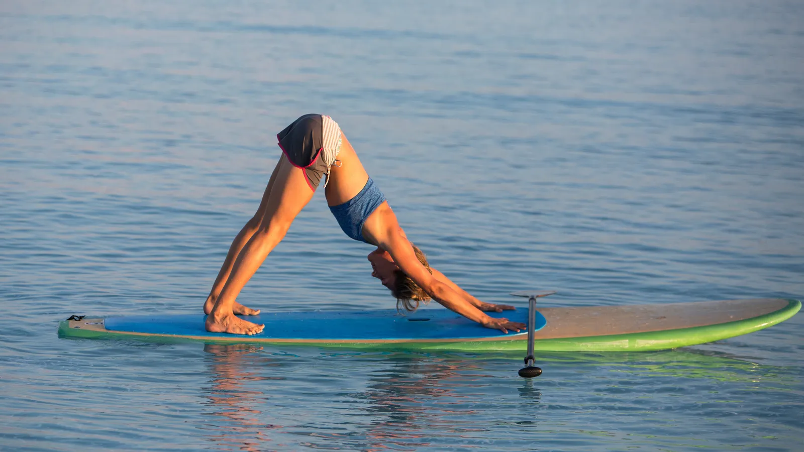 Intermediate paddle board yoga poses